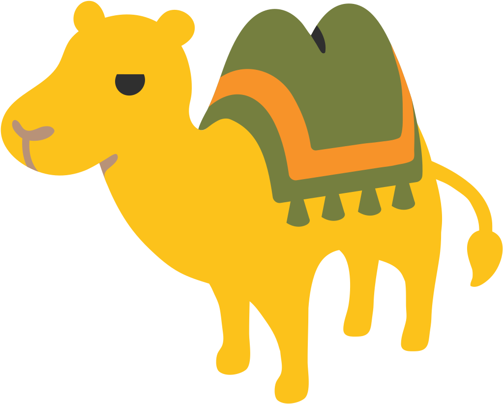 File - Emoji U1f42b - Svg - 🐫 Emoji Clipart (1024x1024), Png Download