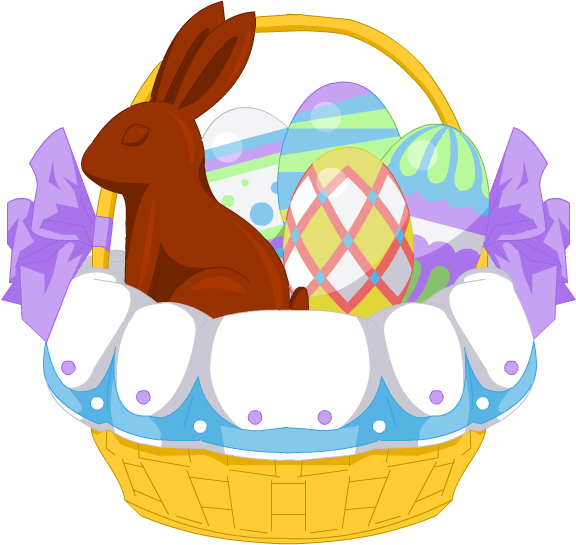 2012 Easter Basket - Easter Clipart (588x568), Png Download