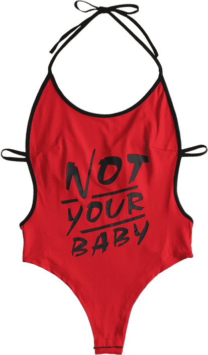 Poliéster,spandex Body Slip Estampado Sin Espalda - Bodysuit Clipart (558x744), Png Download