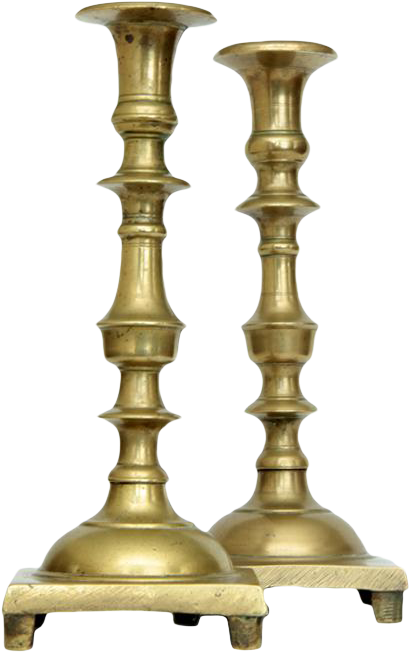 Candlestick Drawing Antique Clip Art Free Stock - Brass - Png Download (612x712), Png Download