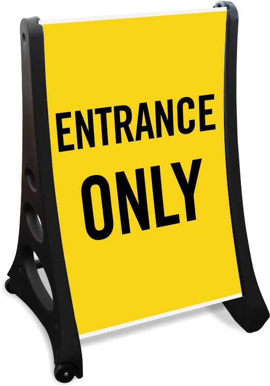 Entrance Only Portable Sidewalk Sign - Event Parking Clipart (800x800), Png Download