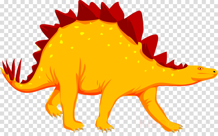 Dinosaur Clip Art Clipart Stegosaurus Dinosaur Clip - Png Download (900x560), Png Download