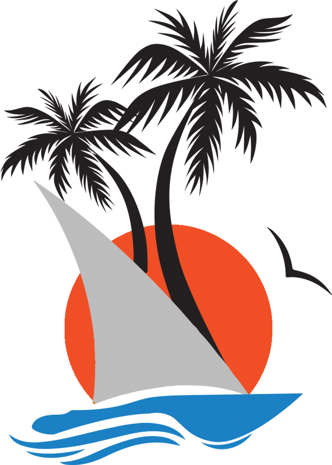 Pemba Misali Sunset Beach - Coconut Clipart (1500x1500), Png Download