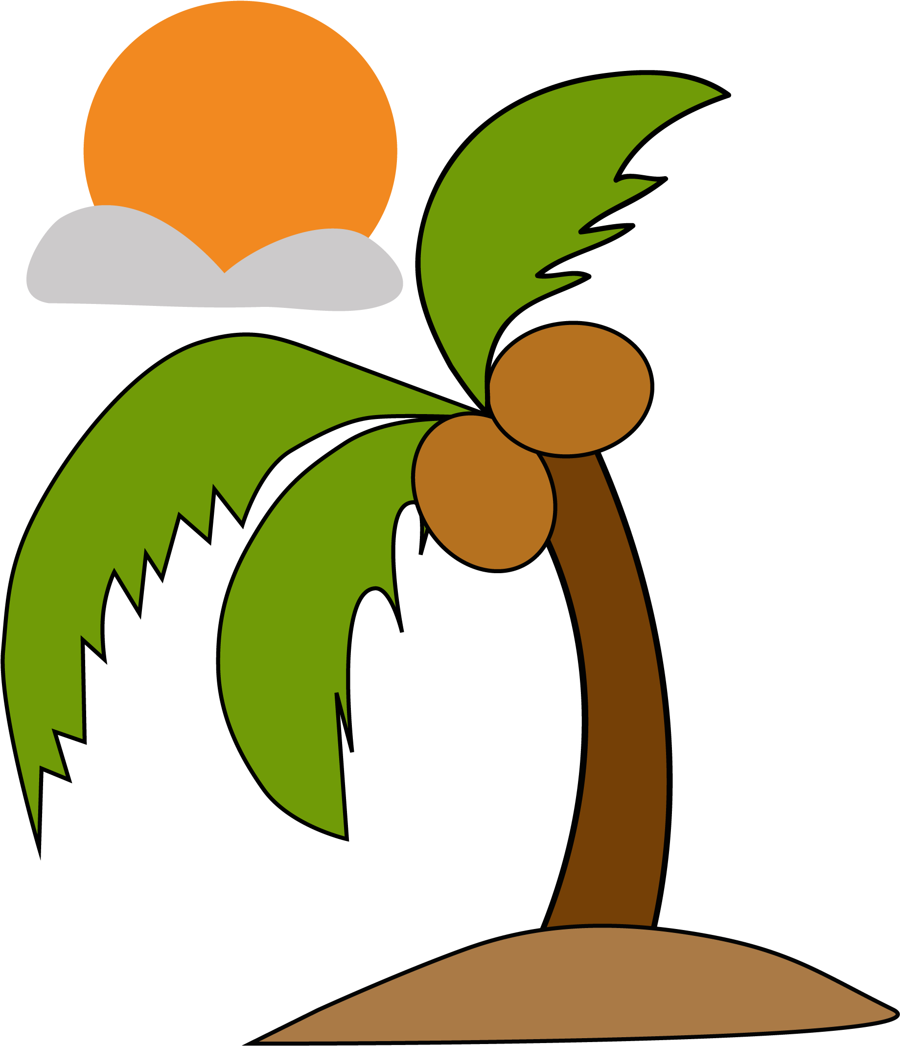 Beach Sunset - Illustration Clipart (2550x3000), Png Download