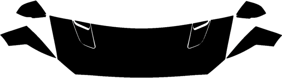 2015-2017 Ford Mustang Roush 3m Clear Bra Standard - Scotchgard Clipart (980x700), Png Download