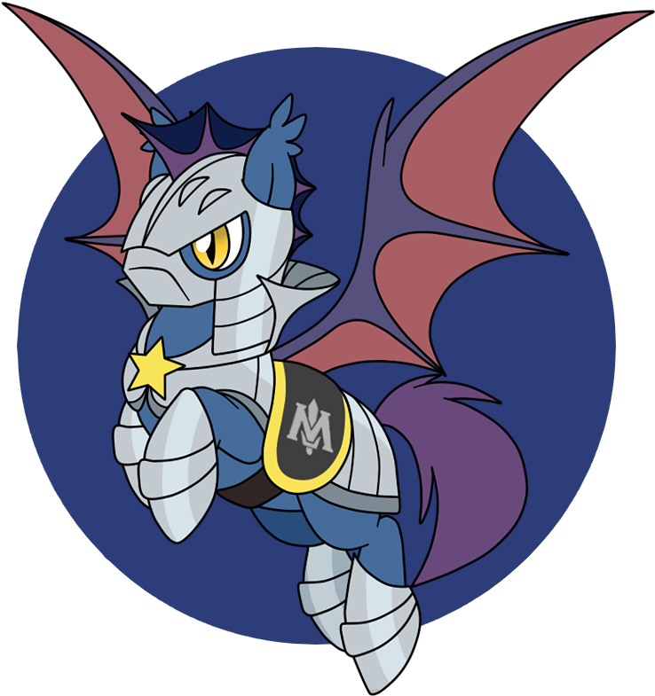 Artist Perfectpinkwater Bat Pony Meta Knight - Portable Network Graphics Clipart (800x800), Png Download