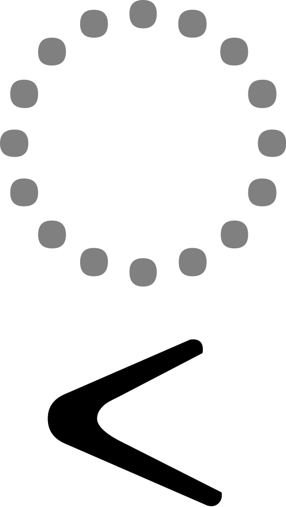 Left Arrowhead Below - Vertical Tilde Clipart (578x1023), Png Download