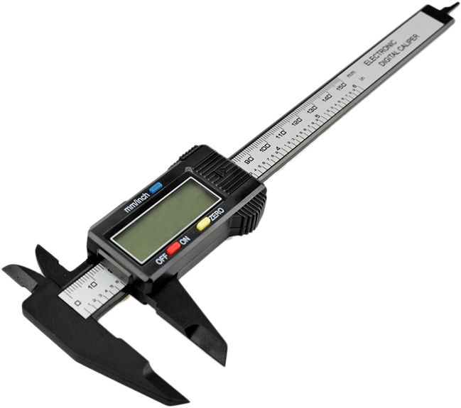 With This Digital Caliper You Ensure A Very Accurate - Yakamoz 0 6 Inch 150mm Accuracy Carbon Fiber Composites Clipart (800x800), Png Download