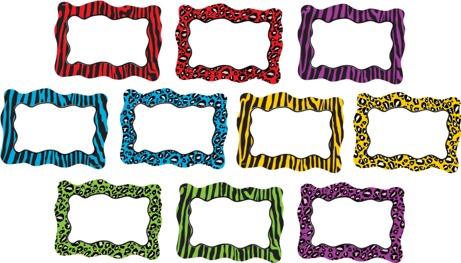 Tcr4822 Colorful Animal Print Blank Cards Accents Image - Teacher Created Resources Tcr4822 Colourful Animal Clipart (900x900), Png Download