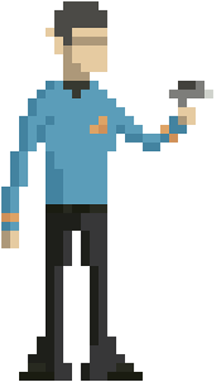 Mr - Death - Star Trek Pixel Art Clipart (600x600), Png Download
