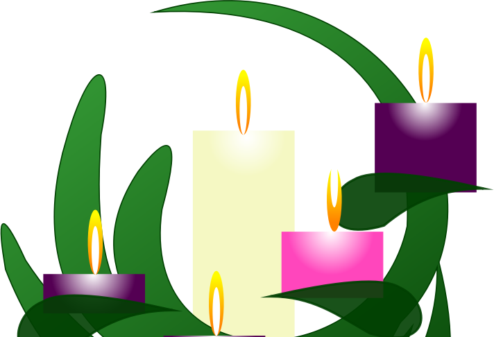 Clip Art Advent Candles - Png Download (712x486), Png Download