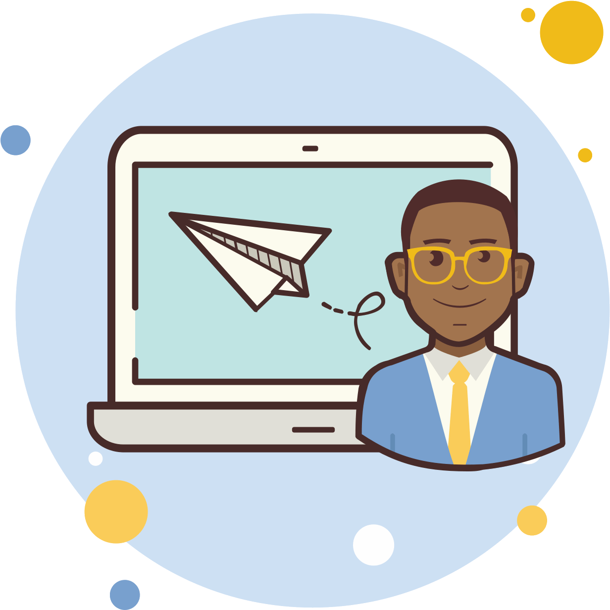 Avião De Papel De Homem Portátil Icon - Icon Clipart (1600x1600), Png Download