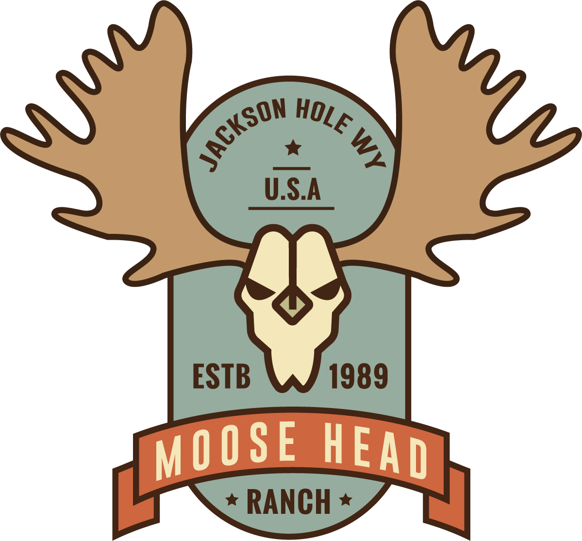 Moose Head Ranch Clipart (1199x1115), Png Download