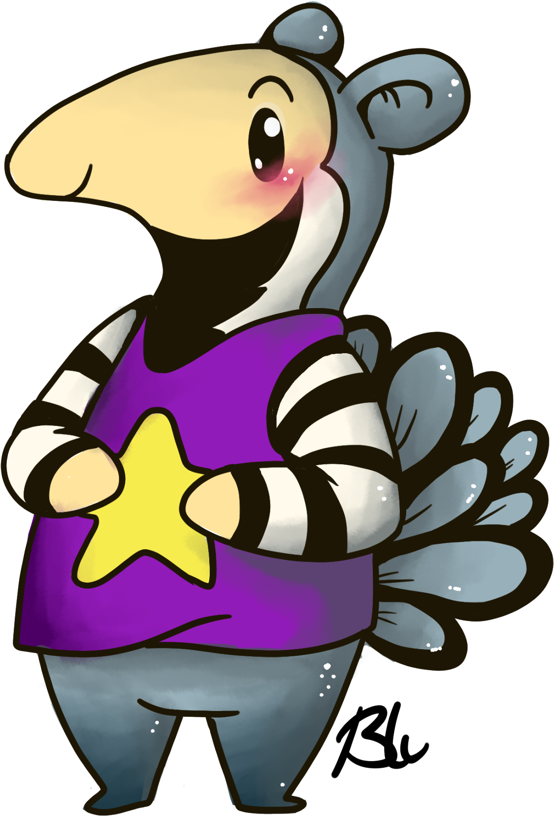 Antonio Is A Sweetheart - Cartoon Clipart (1280x1699), Png Download