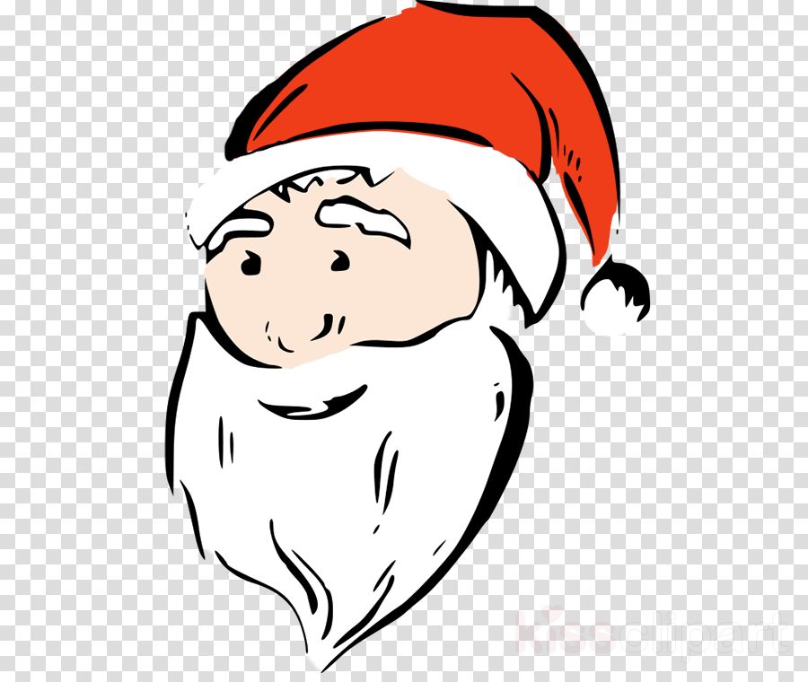 Santa Face Clipart Santa Claus Clip Art - Png Download (900x760), Png Download