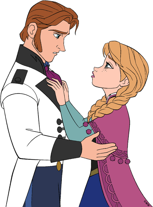 Clip Art Disney Galore - Anna And Hans Clipart - Png Download (500x668), Png Download
