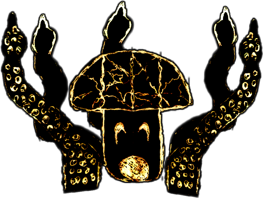 Fungal Electric Kraken Kraken Seamonster - Illustration Clipart (1024x1024), Png Download