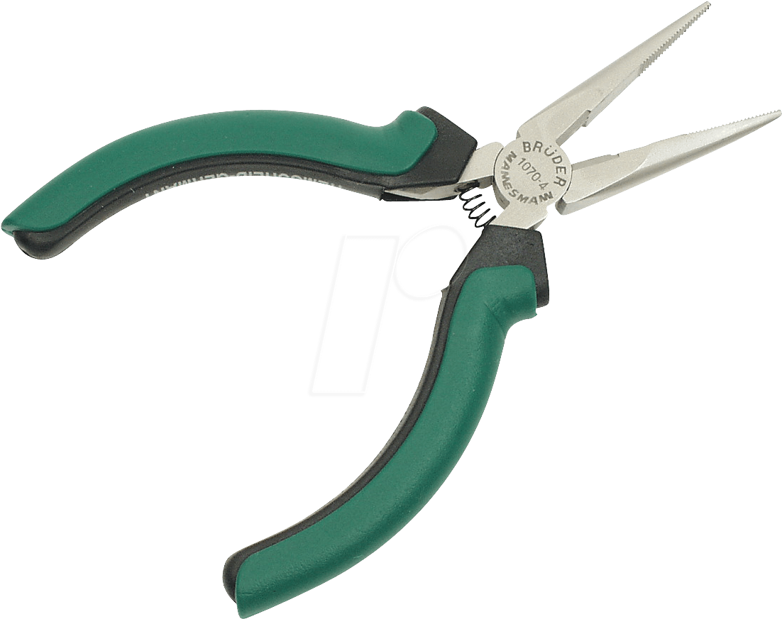 Electronic Long Nose Pliers, 130 Mm Brüder Mannesmann - Brüder Mannesmann Electronic Long Nose Pliers, 130 Clipart (1109x880), Png Download