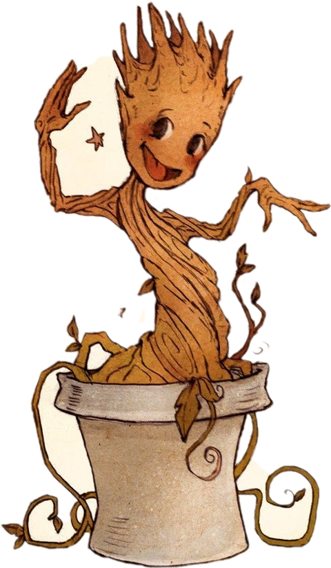 Groot Clipart (480x823), Png Download
