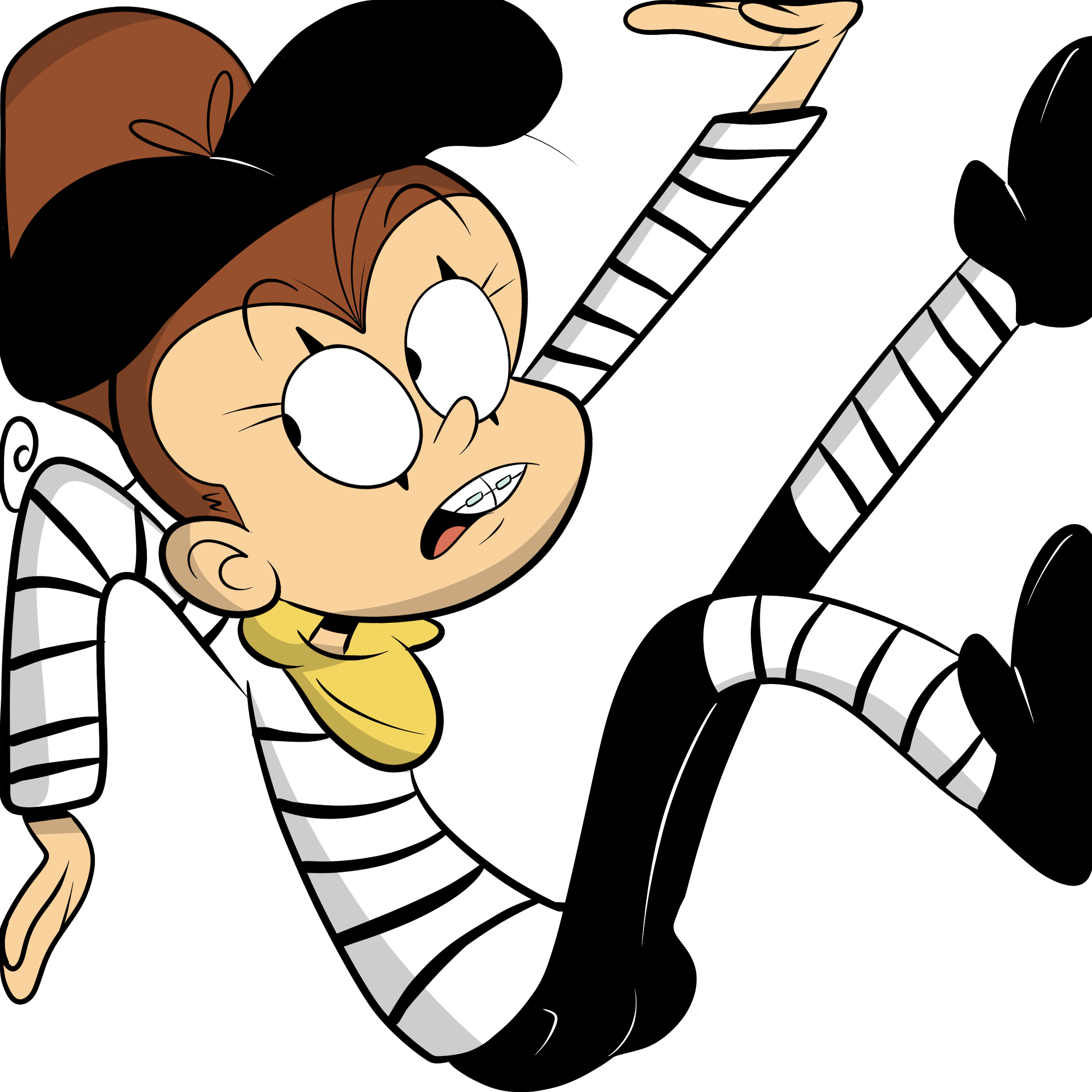 Mime Drawing Drama Line - Loud House Lucy Butt Clipart (1200x1200), Png Download