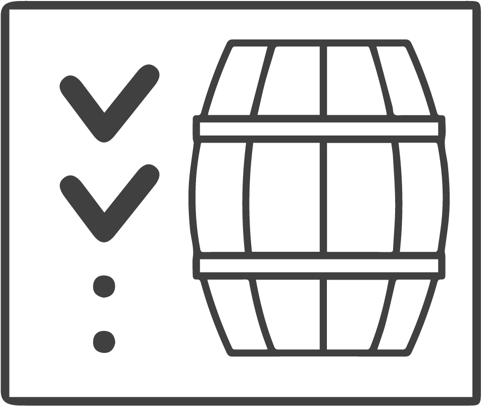 Barrel Testing - Wood Barrel Symbol Clipart (1000x1000), Png Download
