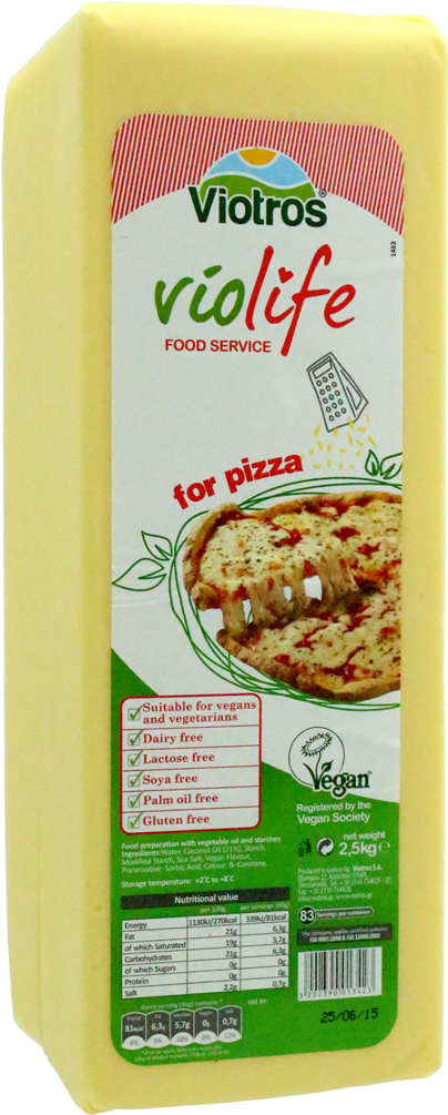 Violife For Pizza Block (200g) Clipart (1145x1100), Png Download