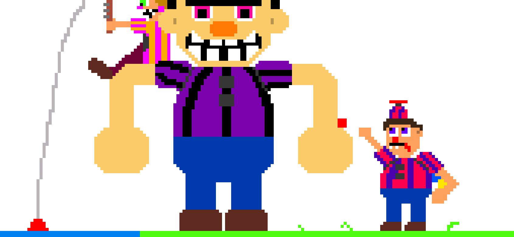 Happy Cake-day Fnaf World Clipart (1690x780), Png Download