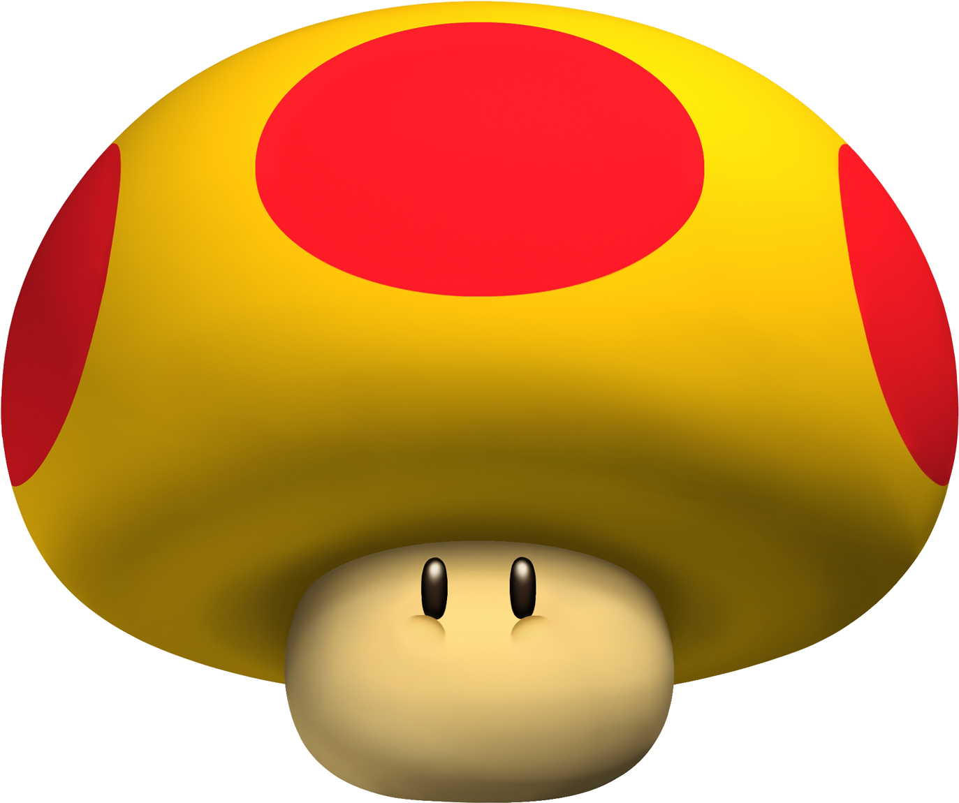 Mushroom Clipart Yellow Mushroom - Rocket From Mario Kart - Png Download (1388x1176), Png Download