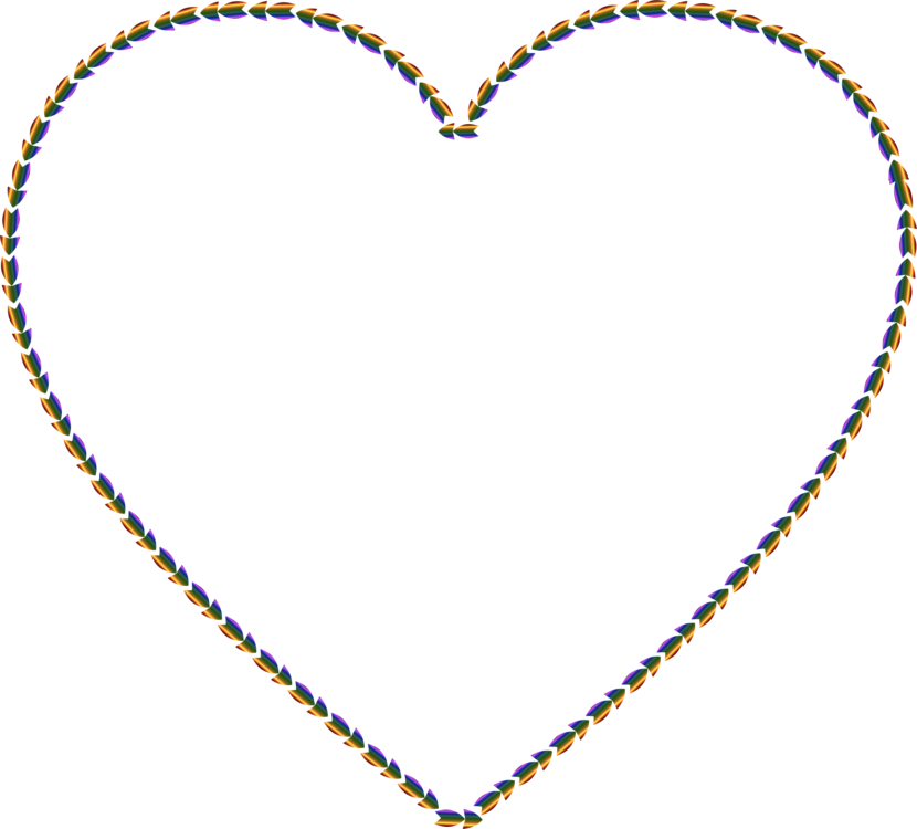 All Photo Png Clipart - Dotted Heart Transparent Png (830x750), Png Download