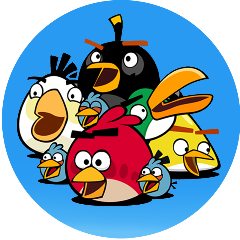 Photos Cartoon - Angry Birds Clipart (800x800), Png Download
