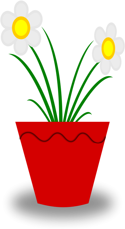 Clip Arts Related To - Flower Pot Clip Art - Png Download (446x800), Png Download