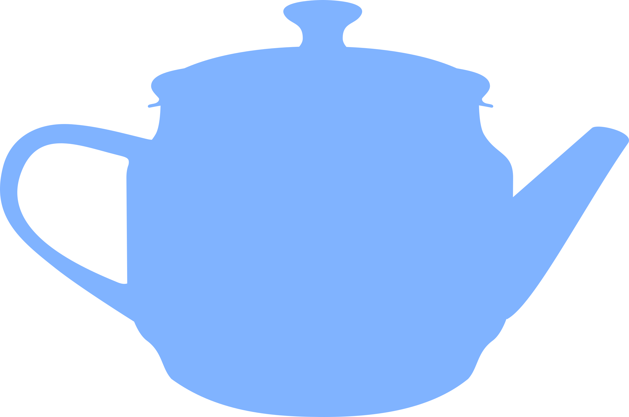 Teapot By Rones Clip Art Download - Bule De Chá Desenho Png Transparent Png (800x531), Png Download