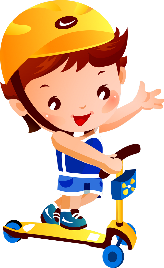 Фото, Автор Arana На Яндекс - Kids Scooter Clipart Png Transparent Png (670x1096), Png Download