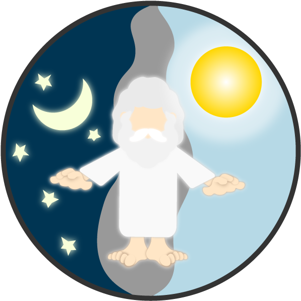 Creation Clipart Day Night - Vertebrate - Png Download (648x648), Png Download