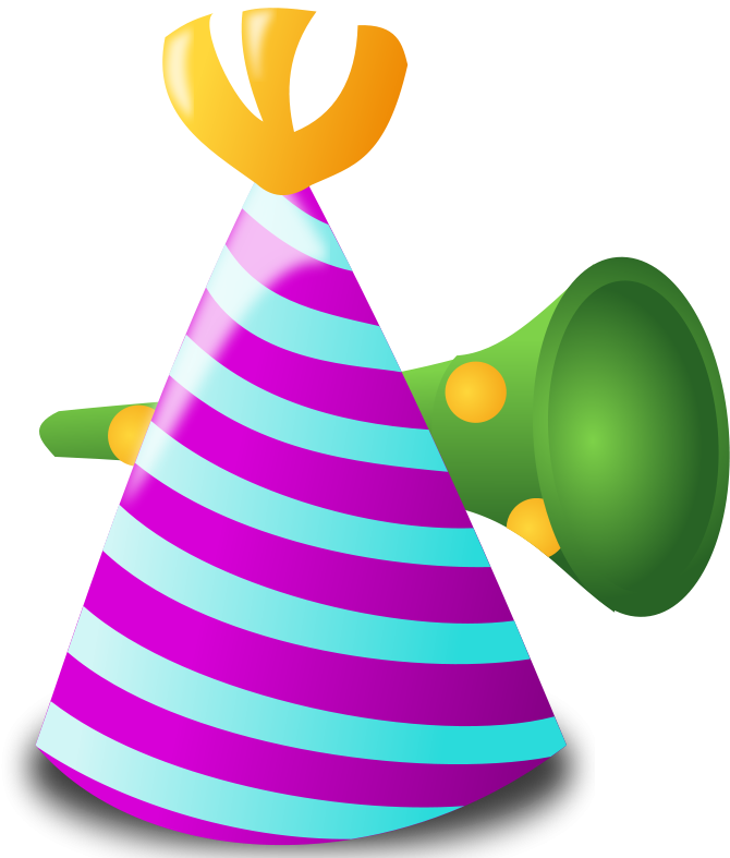 Free Party Clipart Graphics Of Parties - Chapeau De Fête Dessin - Png Download (800x800), Png Download