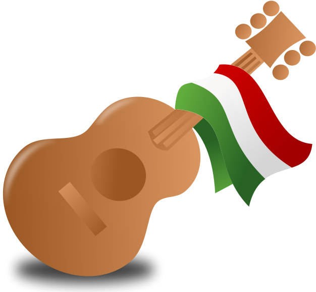 Svg Black And White Cliparts Co Icon Free - Cinco De Mayo Guitar Clip Art - Png Download (800x800), Png Download