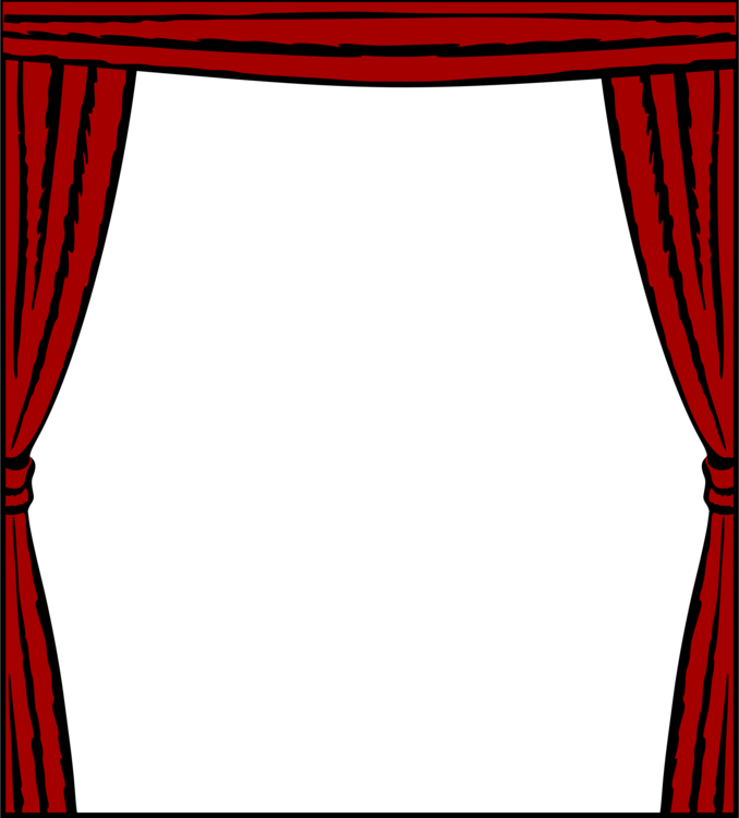 Theater Drapes And Stage Curtains Window Picture Frames - Theater Curtains Clip Art - Png Download (678x750), Png Download