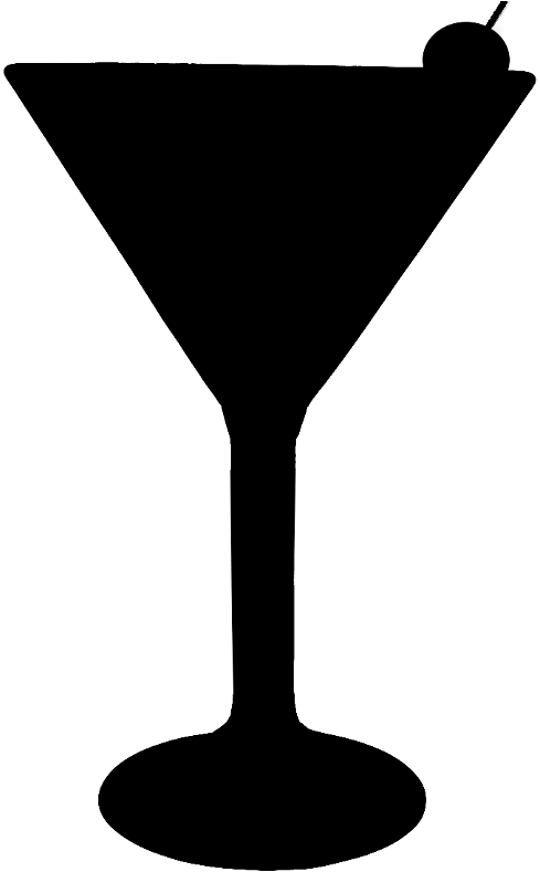 Martini Clip Free Download Huge Freebie - Martini Glass Silhouette Png Transparent Png (497x800), Png Download