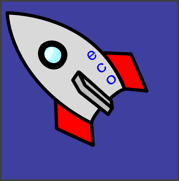Original Png Clip Art File Rocket In Blue-sky Svg Images Transparent Png (594x601), Png Download