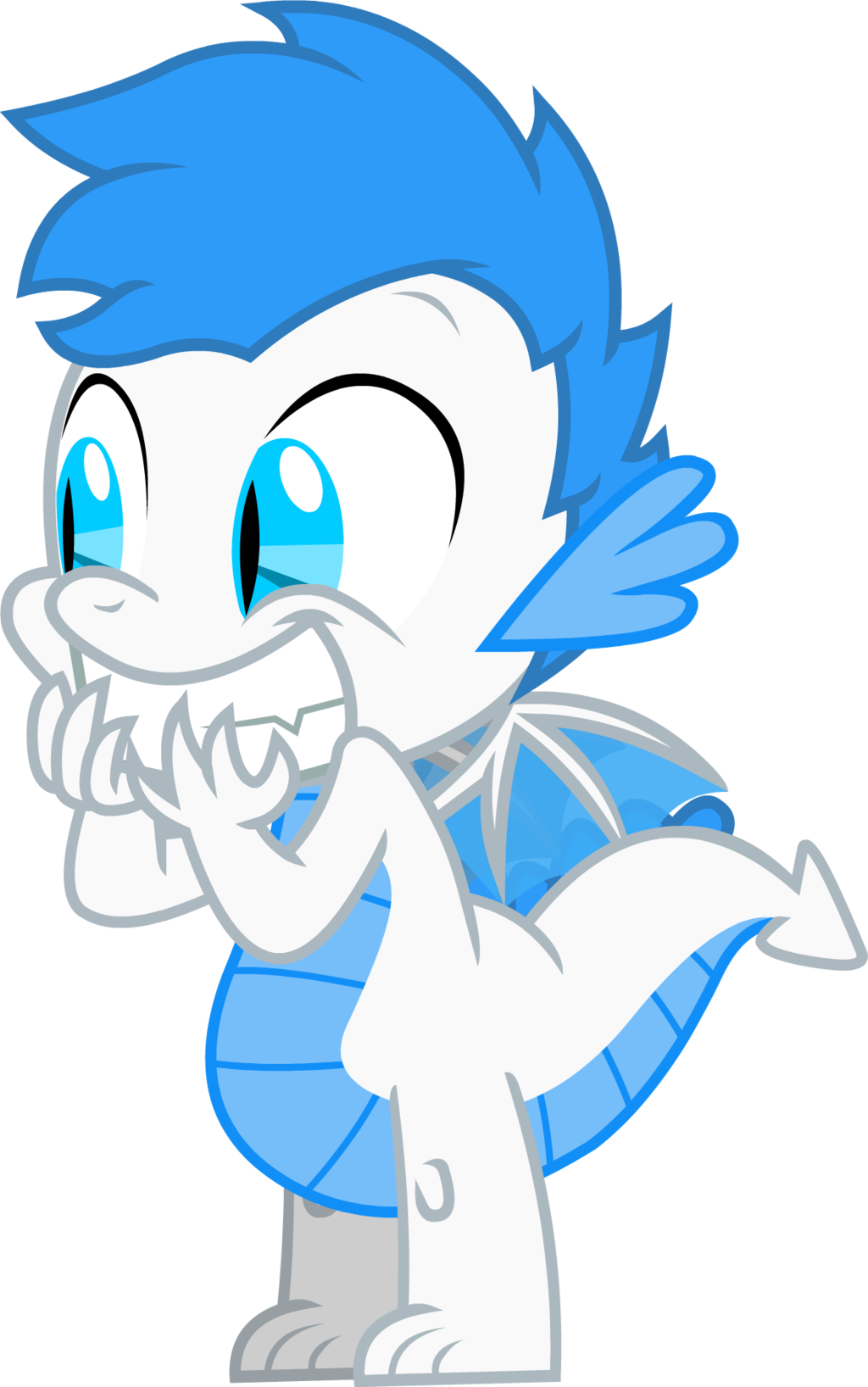 Blue Dragon Clipart Sky Blue - Digital Art - Png Download (1024x1636), Png Download