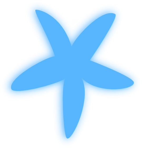 Blue Starfish Clip Art - Png Download (570x595), Png Download