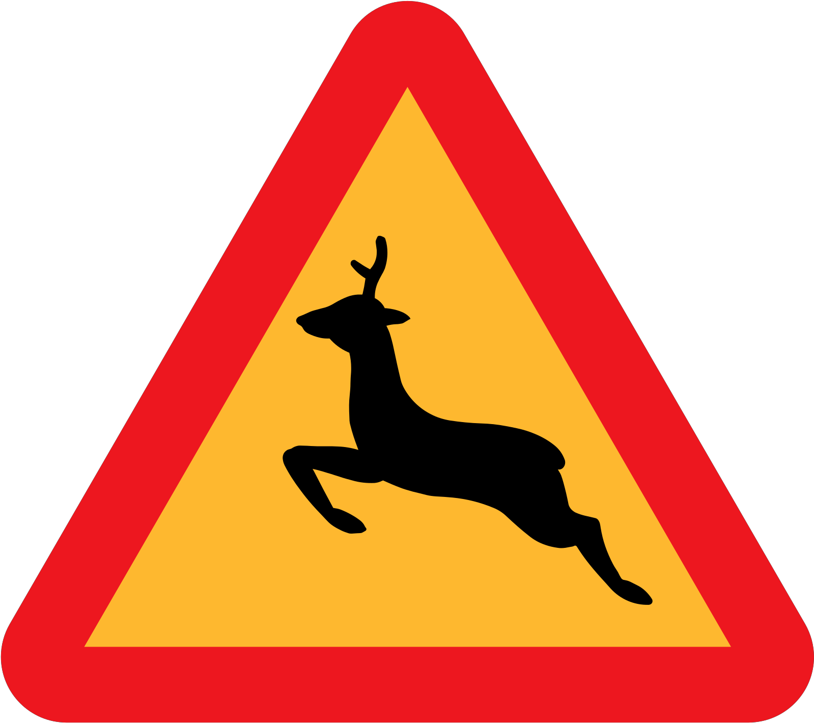 Dangerous Clip Art Download - Dangerous Left Bend Sign - Png Download (800x711), Png Download