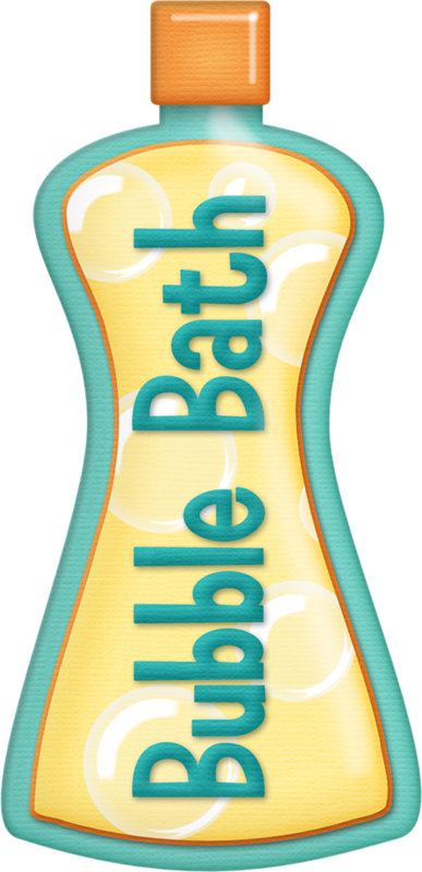 Teal Bubble Bath Baby Clip Art, Baby Art, Scrapbook - Bubble Bath Bottle Clipart - Png Download (387x800), Png Download