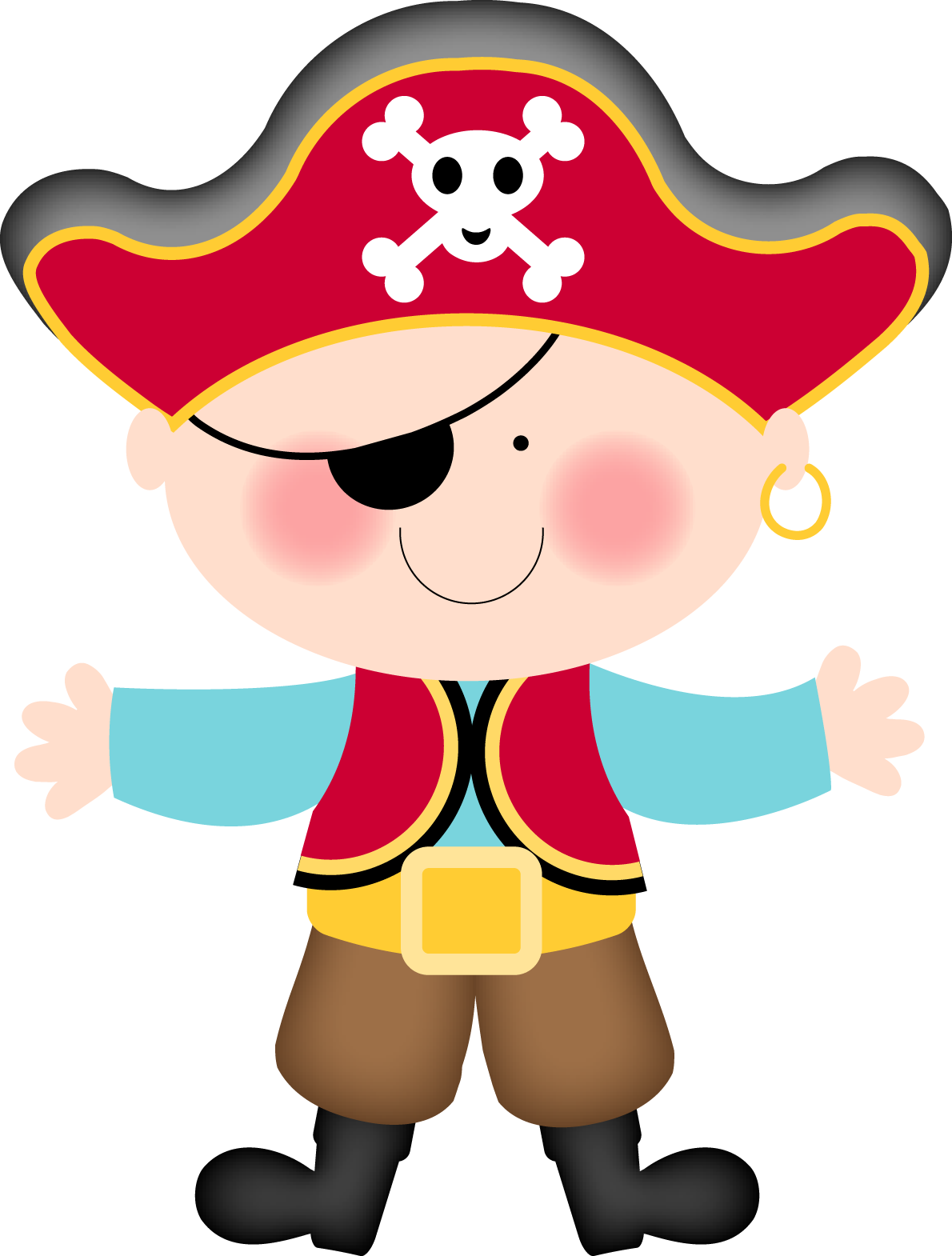 Pirata - Pirate Boy Clipart (546x720), Png Download