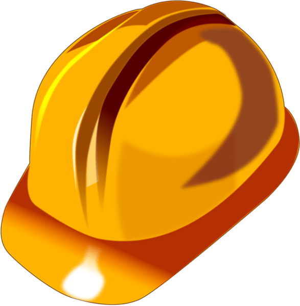 Miner Cap Clip Art - Hardhats Clipart - Png Download (582x595), Png Download