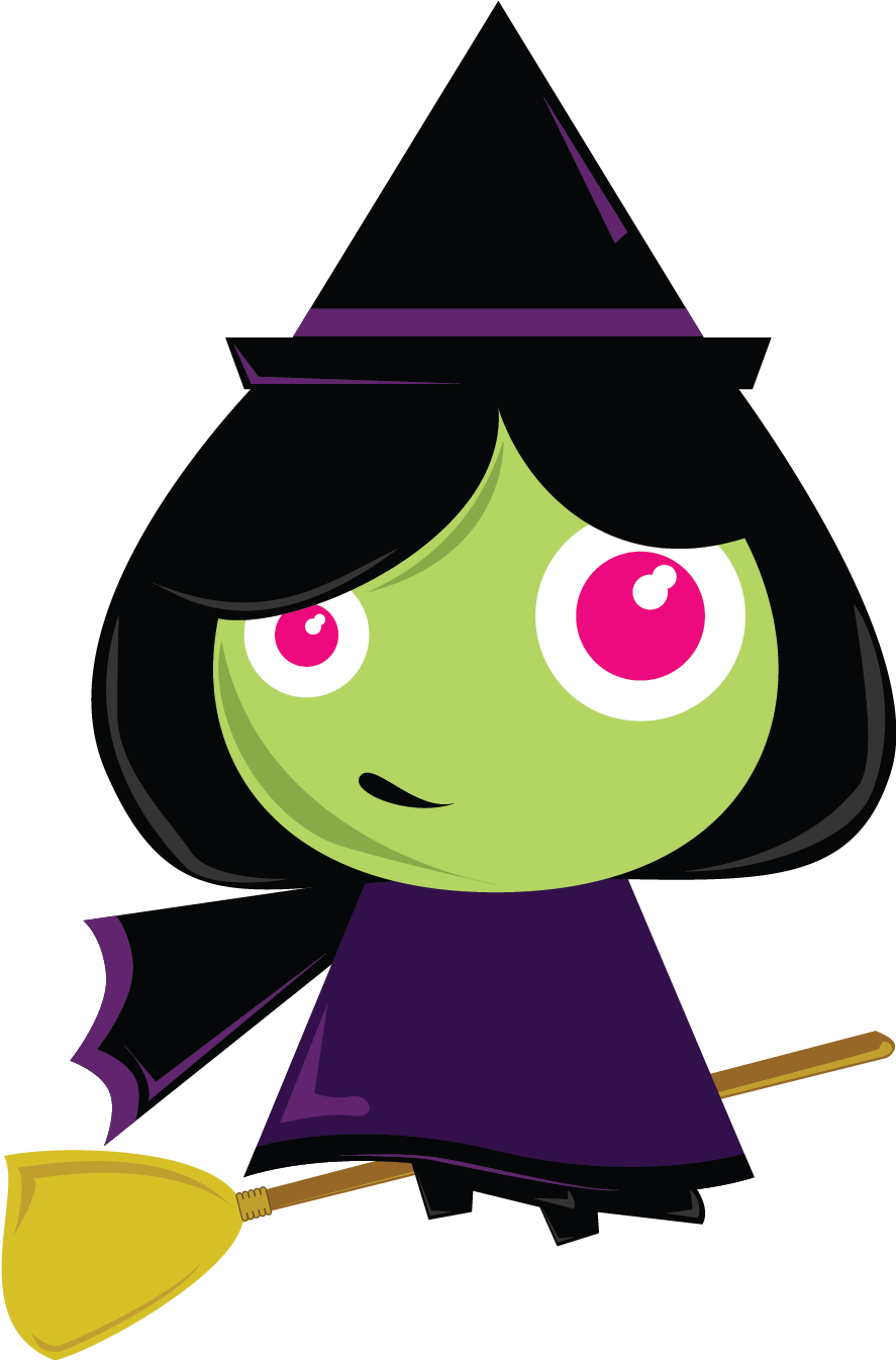 Witch Free To Use Cliparts - Witch Clip Art - Png Download (898x1345), Png Download