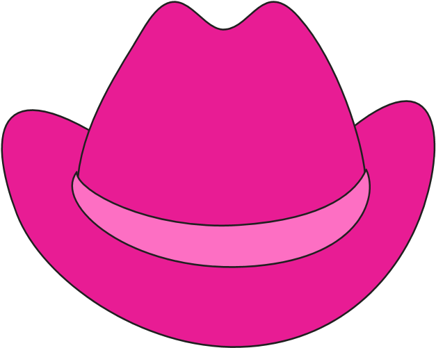 Download Png Royalty Free Stock Brazilian Bikini Bottom - Pink Cowboy Hat Clipart Transparent Png (680x624), Png Download