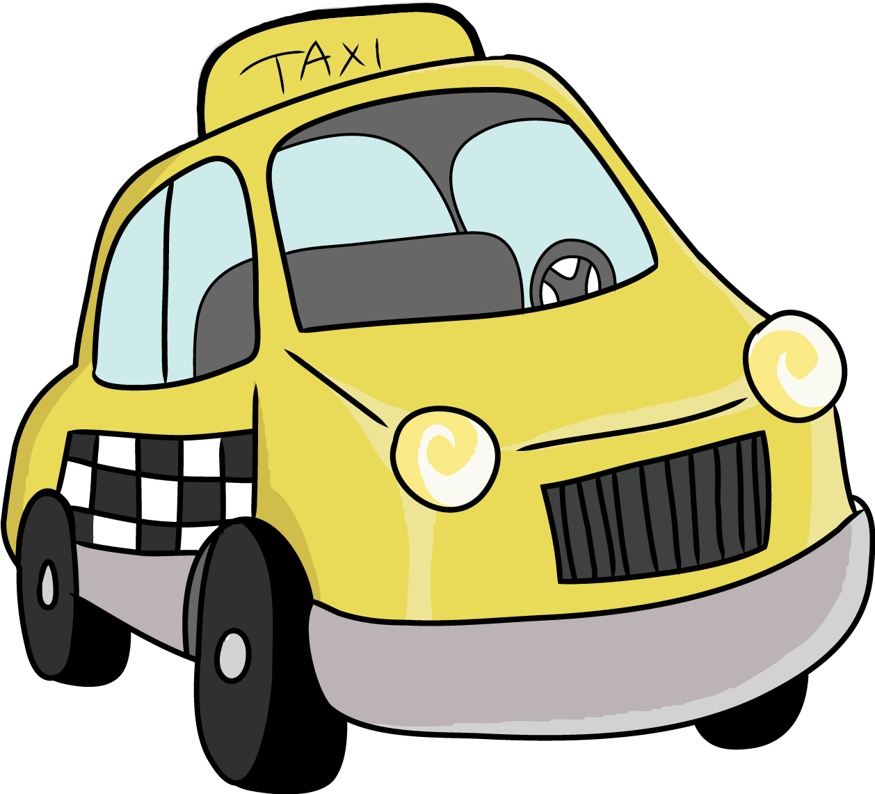 Margaret Armstrong Warehouse - Taxi Cartoon No Background Clipart (1257x1167), Png Download