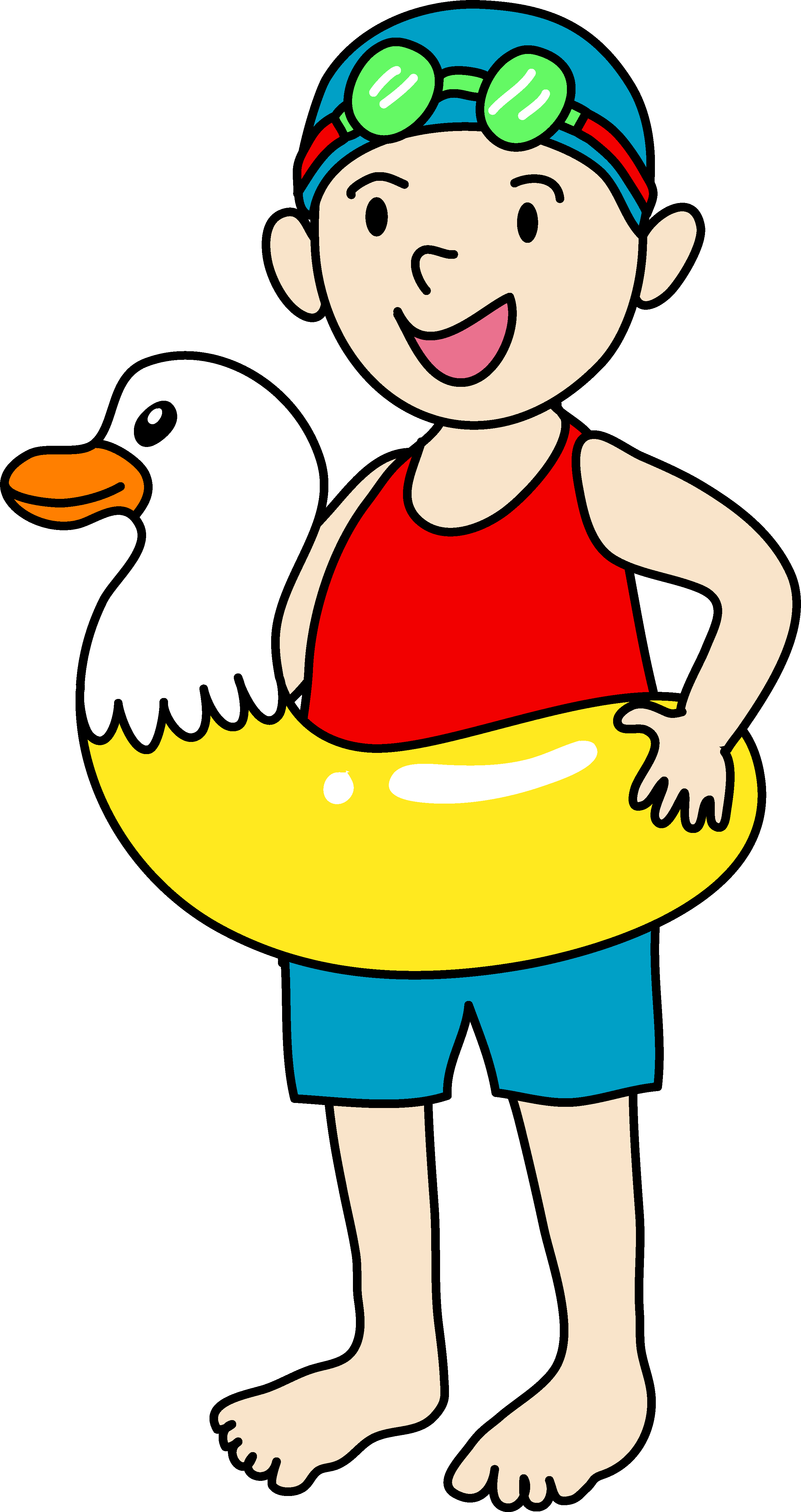 Boy Swimming Clipart Png Transparent Png (2690x5089), Png Download