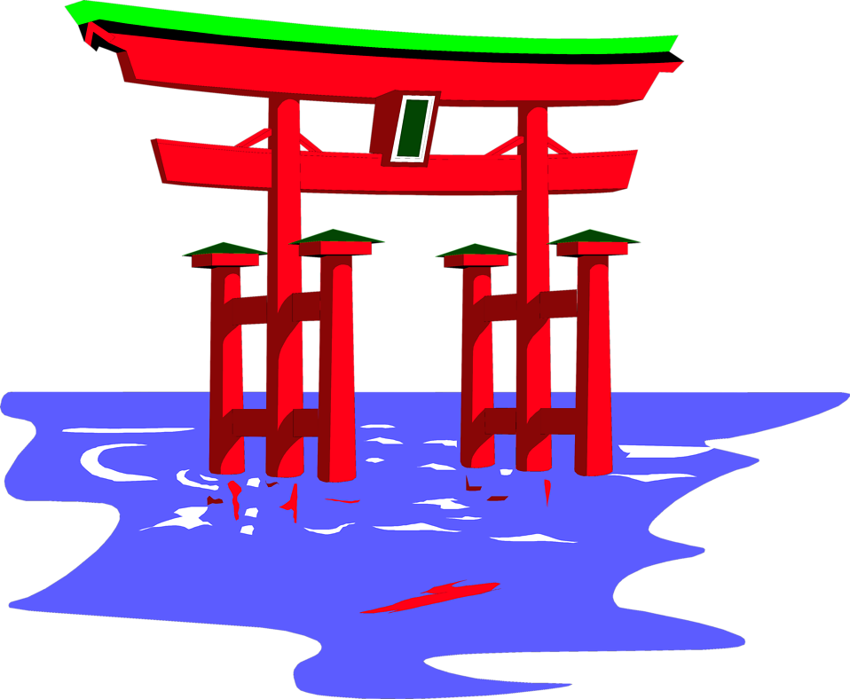 Chinese Pavilion Clip Art Download - Shinto Transparent Background - Png Download (958x788), Png Download